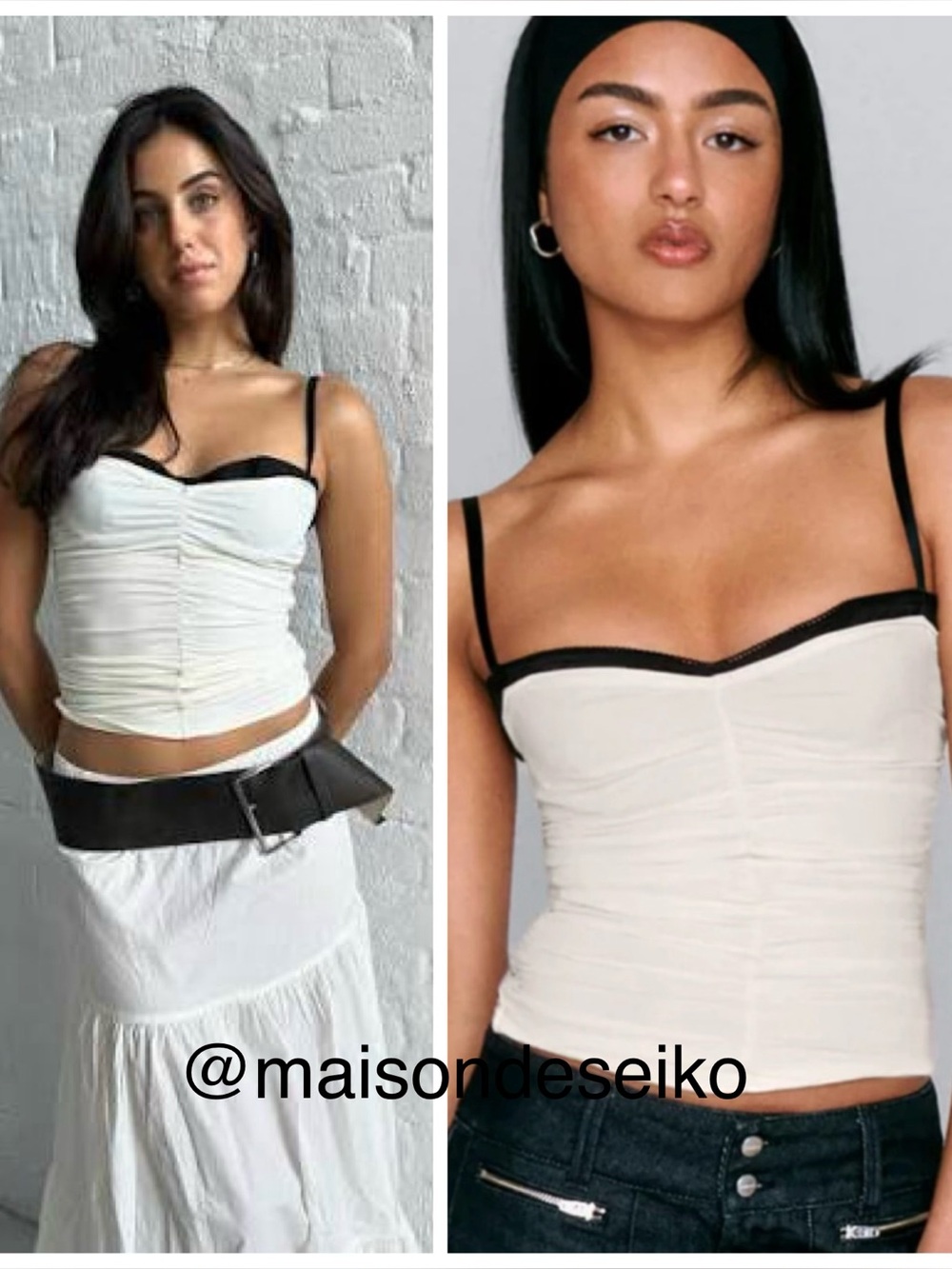 Miaou Top White Renzo Bustier Sleeveless Tank size XS